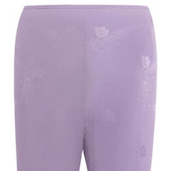 F/W 1998 Christian Dior by John Galliano Lavender Silk Lace Trim Pants FR40