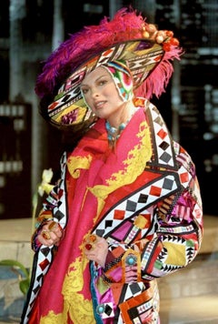 F/W 1998 Christian Dior by John Galliano Pink Floral Brocade Lace Skirt Suit