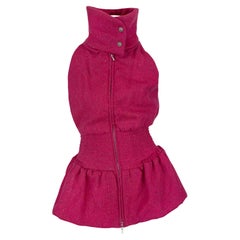 F/W 1998 Christian Dior by John Galliano Pink Tweed Cinched Gilet Jacket