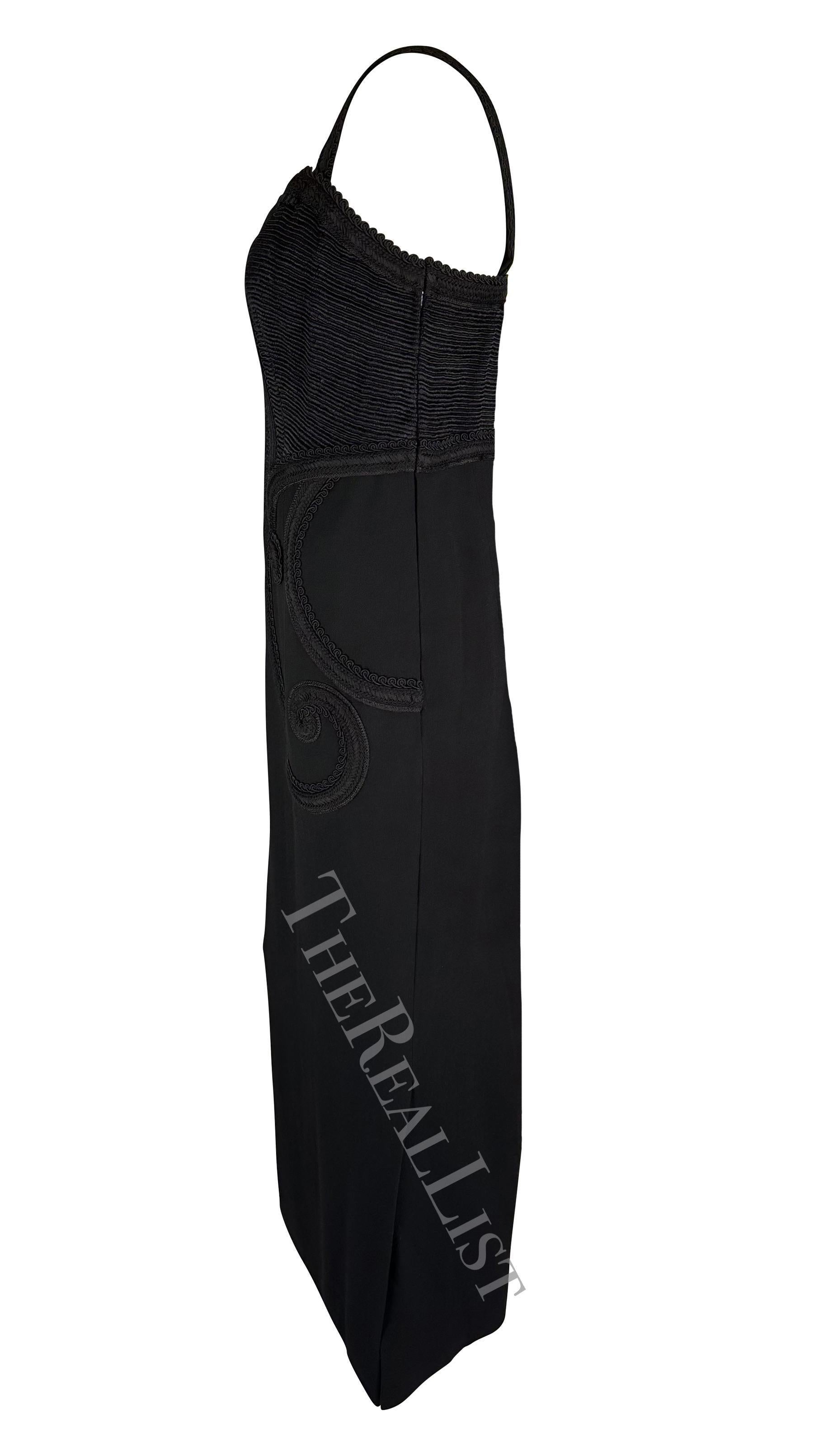 Robe tissée noire haute couture Christian Dior A/H 1998 par John Galliano en vente 6