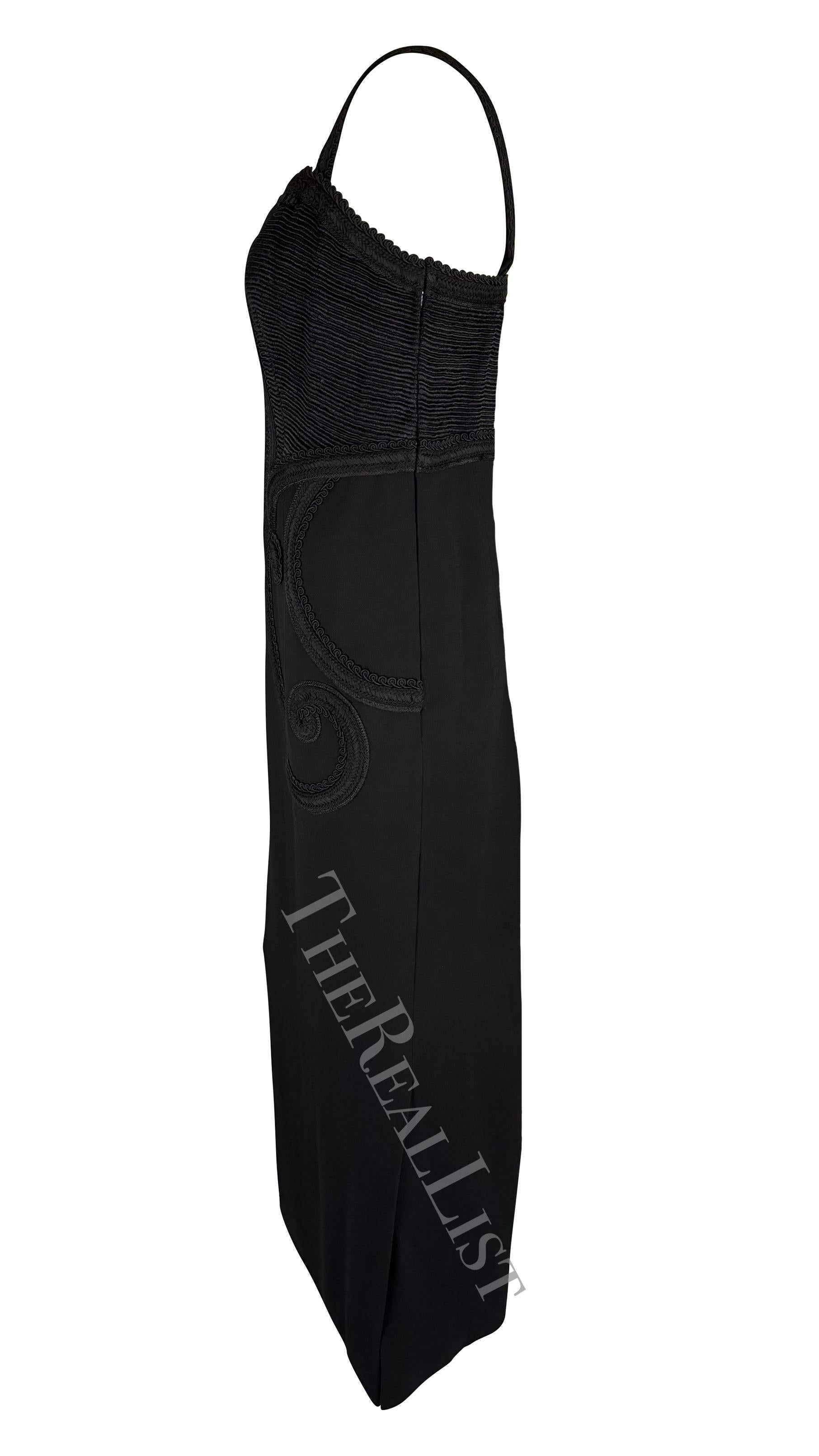 Robe tissée noire haute couture Christian Dior A/H 1998 par John Galliano  Pour femmes en vente