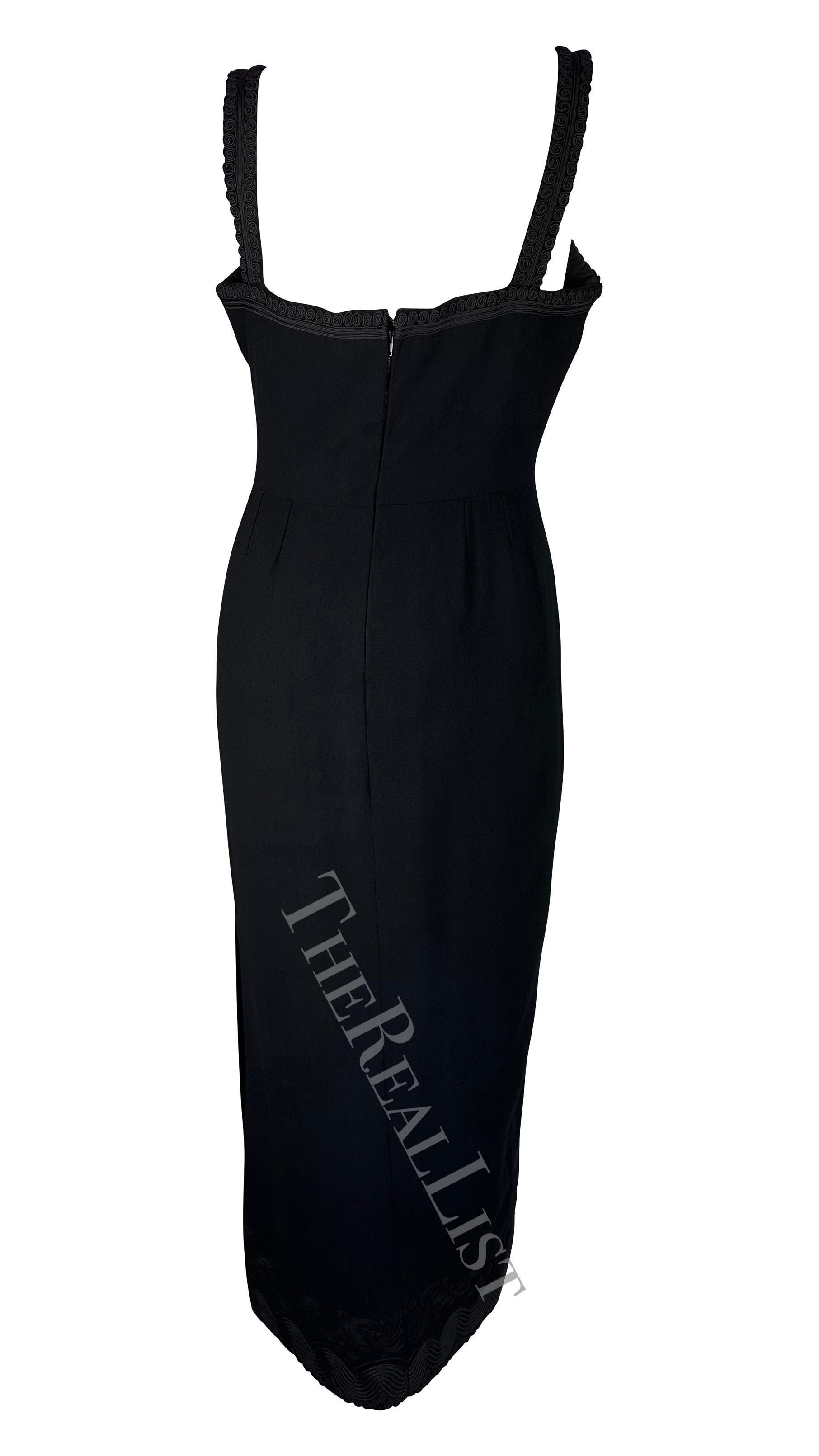 Robe tissée noire haute couture Christian Dior A/H 1998 par John Galliano Pour femmes en vente