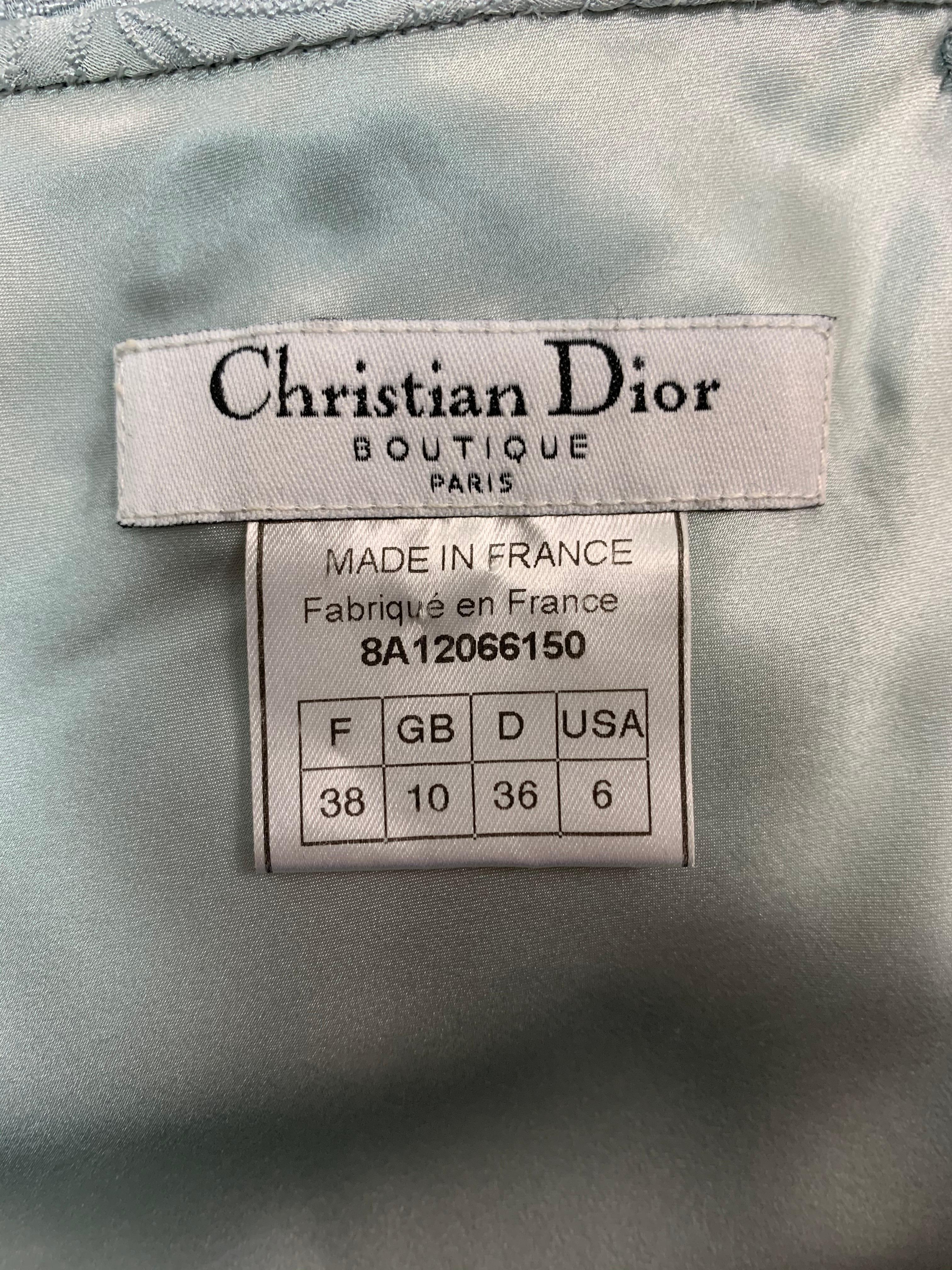 Gray F/W 1998 Christian Dior John Galliano Old Hollywood 40's Style Blue Wrap Dress