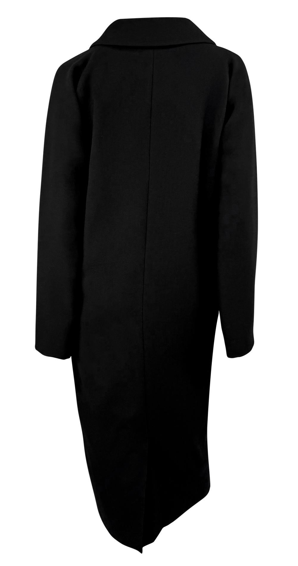 A/I 1998 Dolce & Gabbana: cappotto oversize in lana nera in vendita 1