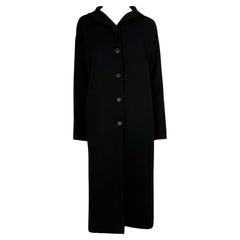 Vintage F/W 1998 Dolce & Gabbana Runway Oversized Black Wool Over Coat