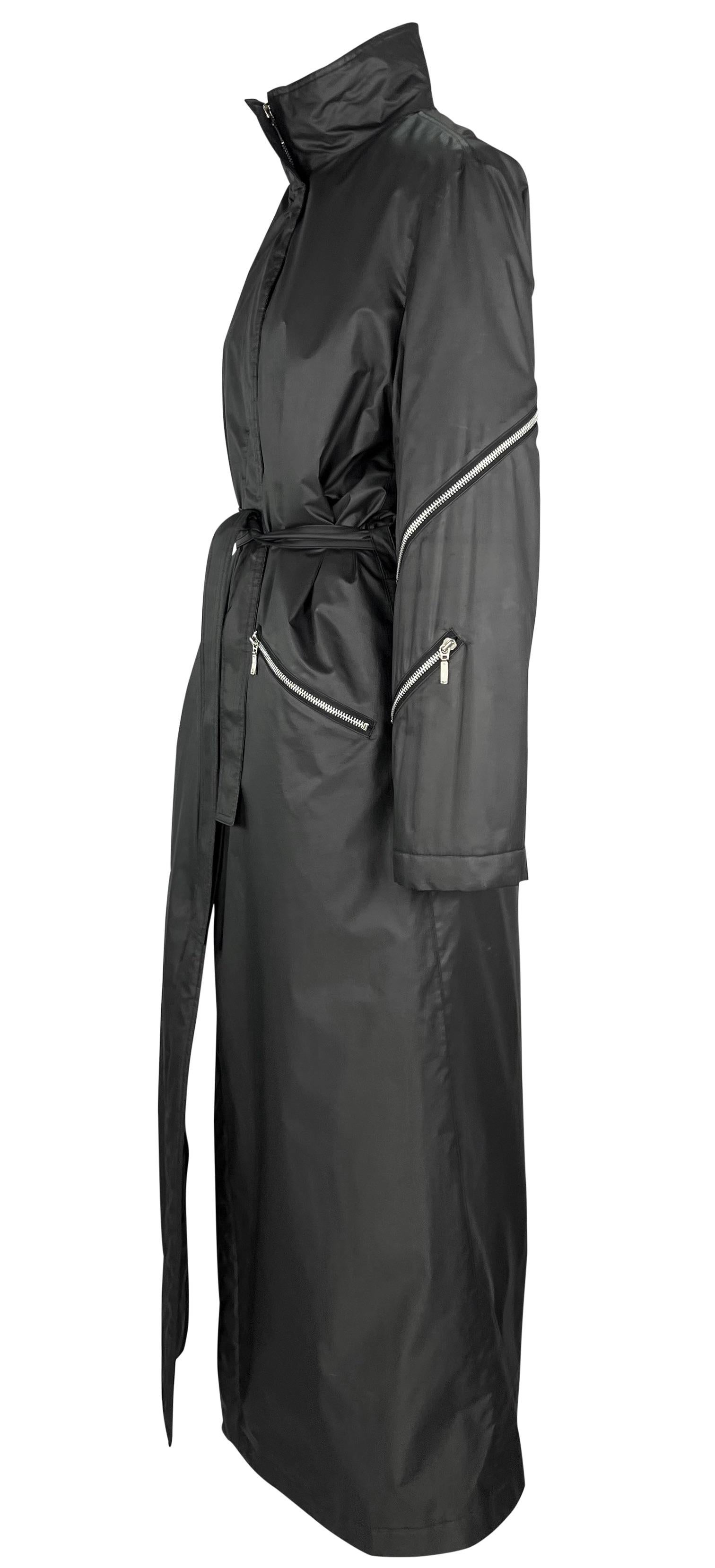 A/I 1998 Donatella Versace for Gianni Versace con cintura a zip multipla e trench a tutta lunghezza In condizioni ottime in vendita a West Hollywood, CA
