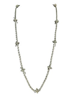 F/W 1998 Gianni Versace by Donatella Silver Rhinestone 'Barbed Wire' Necklace