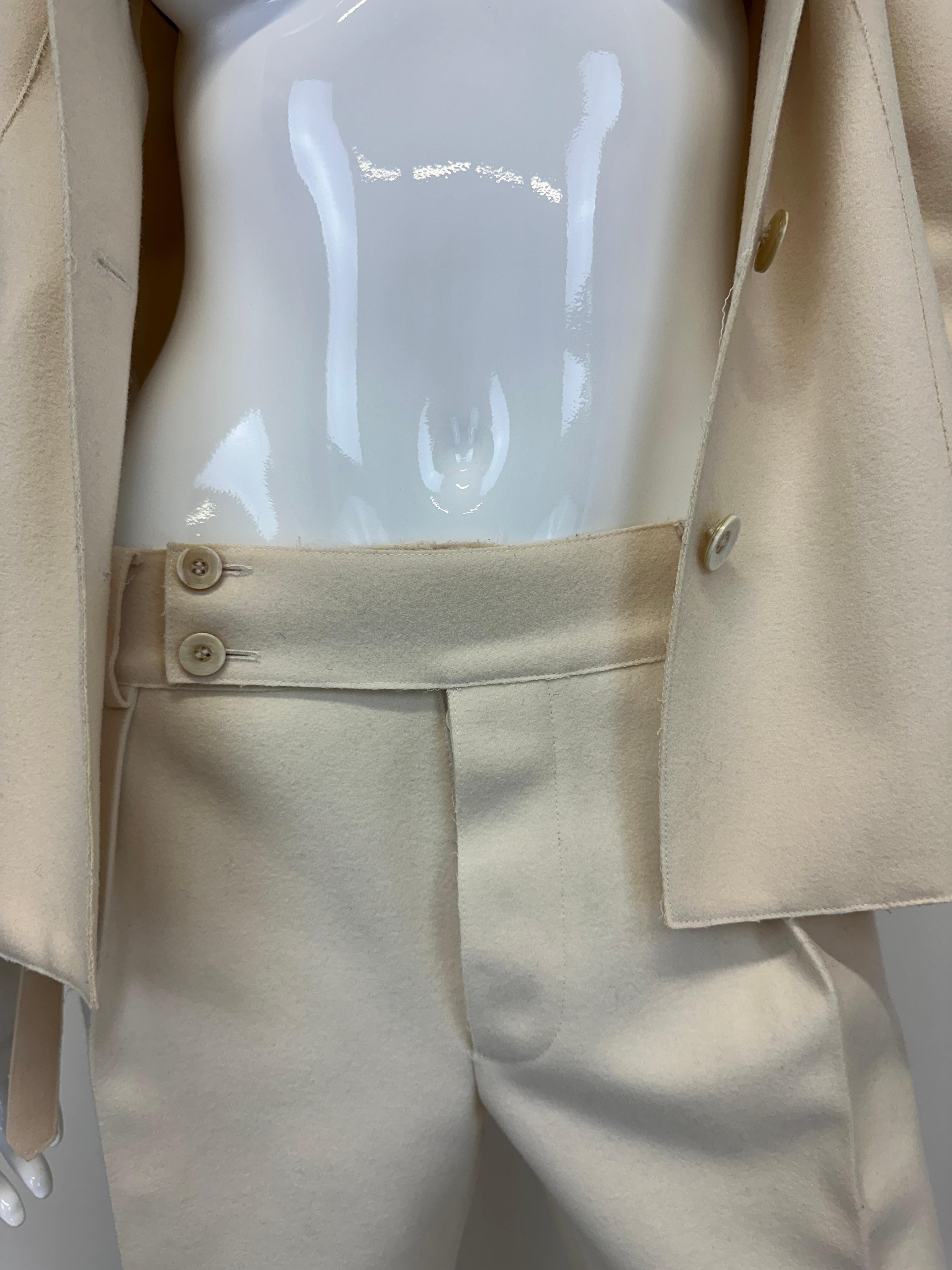 F/W 1998 Gucci by Tom Ford pasarela conjunto blazer y pantalón de lana crudo 6