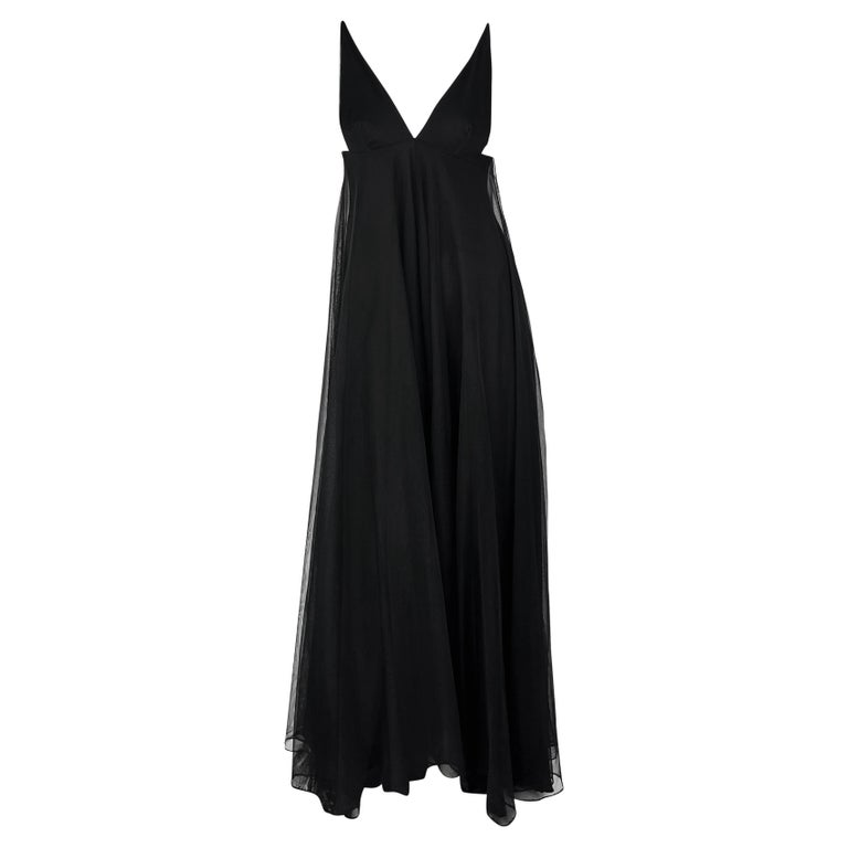 lilac satin dress Nahanee Lilac Satin Ruffle Maxi Dress - 6