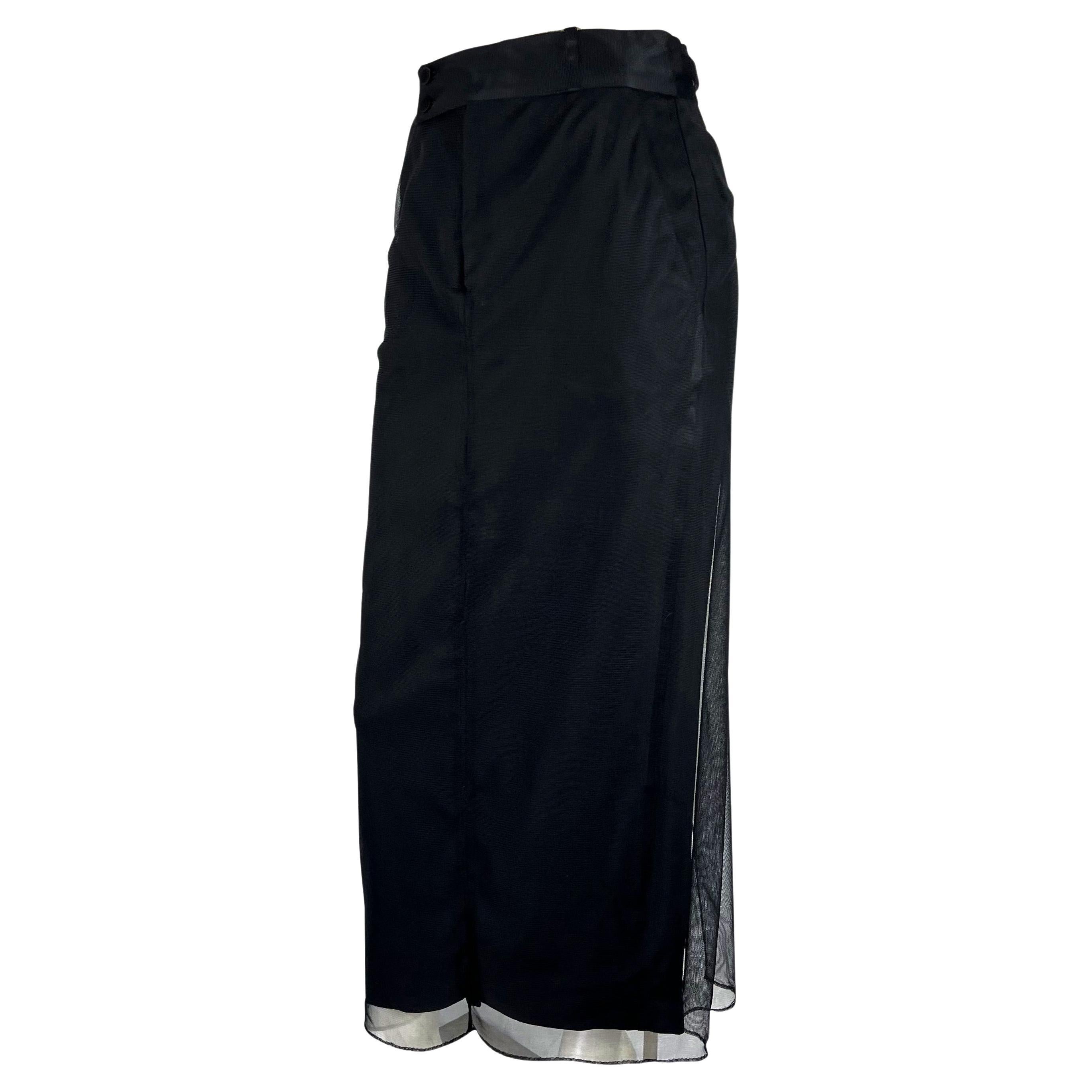 black tulle overlay skirt