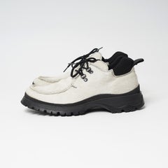 F/W 1998 Prada Sport White Pony Hair Chunky Rubber Sole Shoes