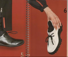 F/W 1998 Prada Sport White Pony Hair Chunky Rubber Sole Shoes Size 40