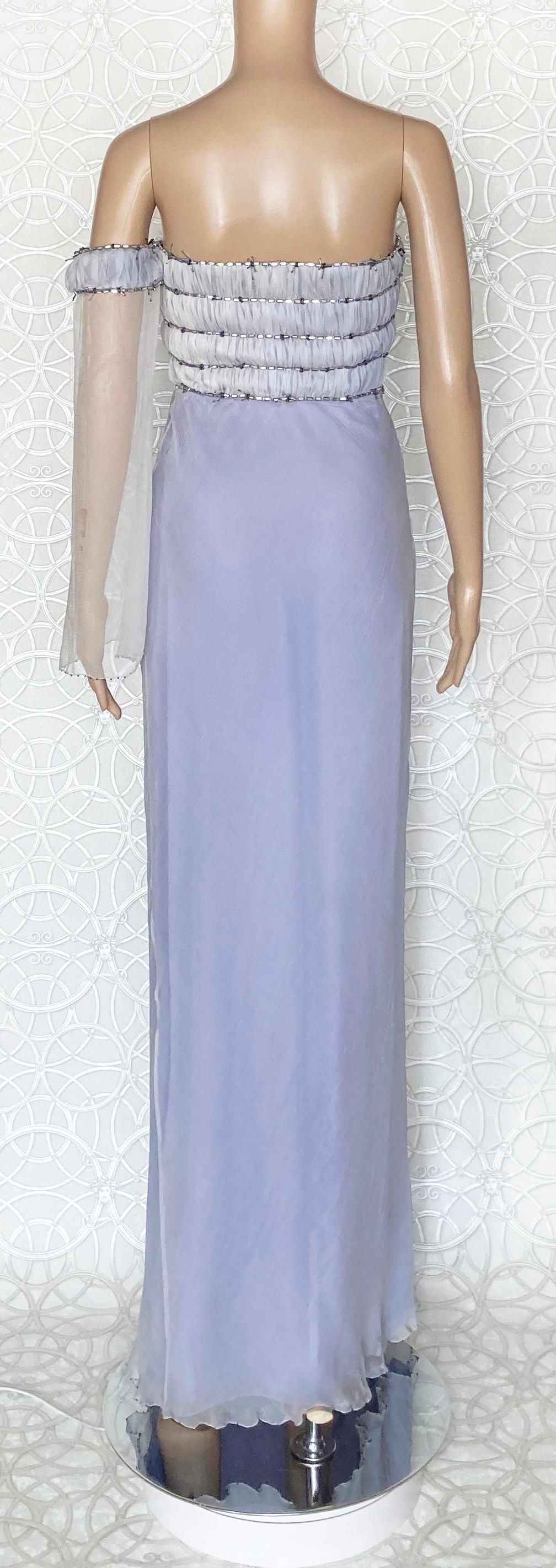F/W 1998 VINTAGE GIANNI VERSACE COUTURE LILAC Dress 38 - 2 1