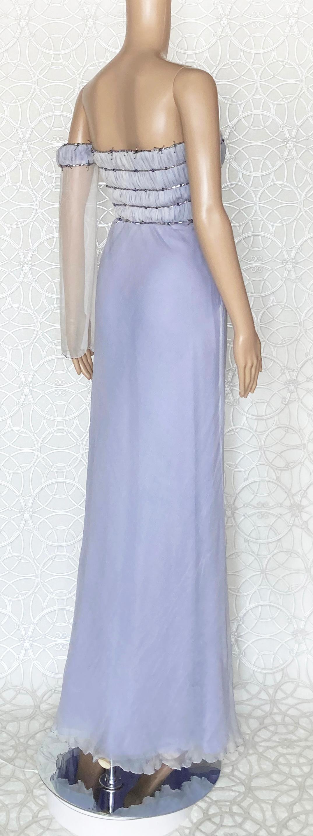 F/W 1998 VINTAGE GIANNI VERSACE COUTURE LILAC Dress 38 - 2 2
