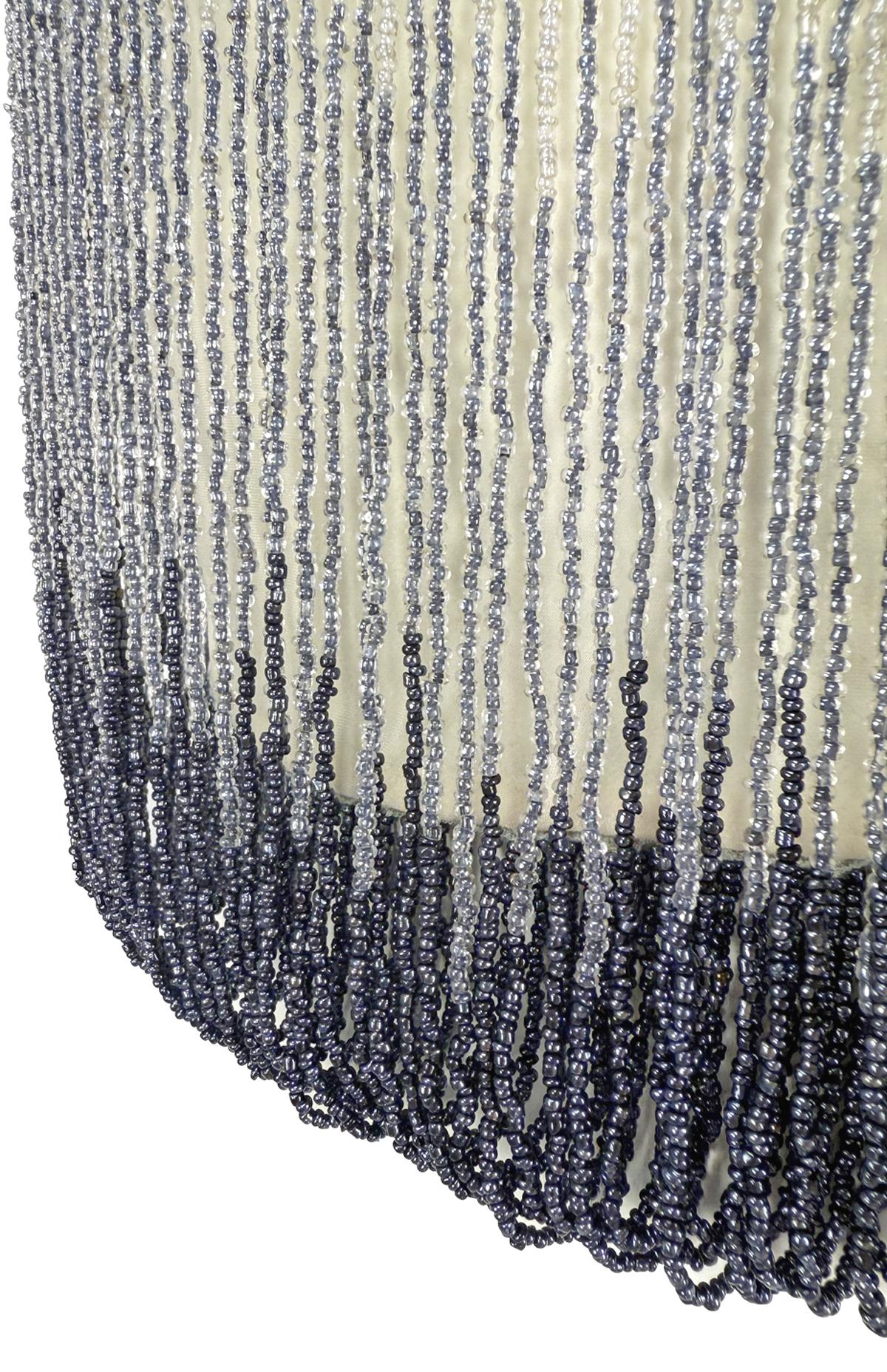 Women's F/W 1999 Chloé by Stella McCartney Runway Ombré Beaded White Cami Tank Top