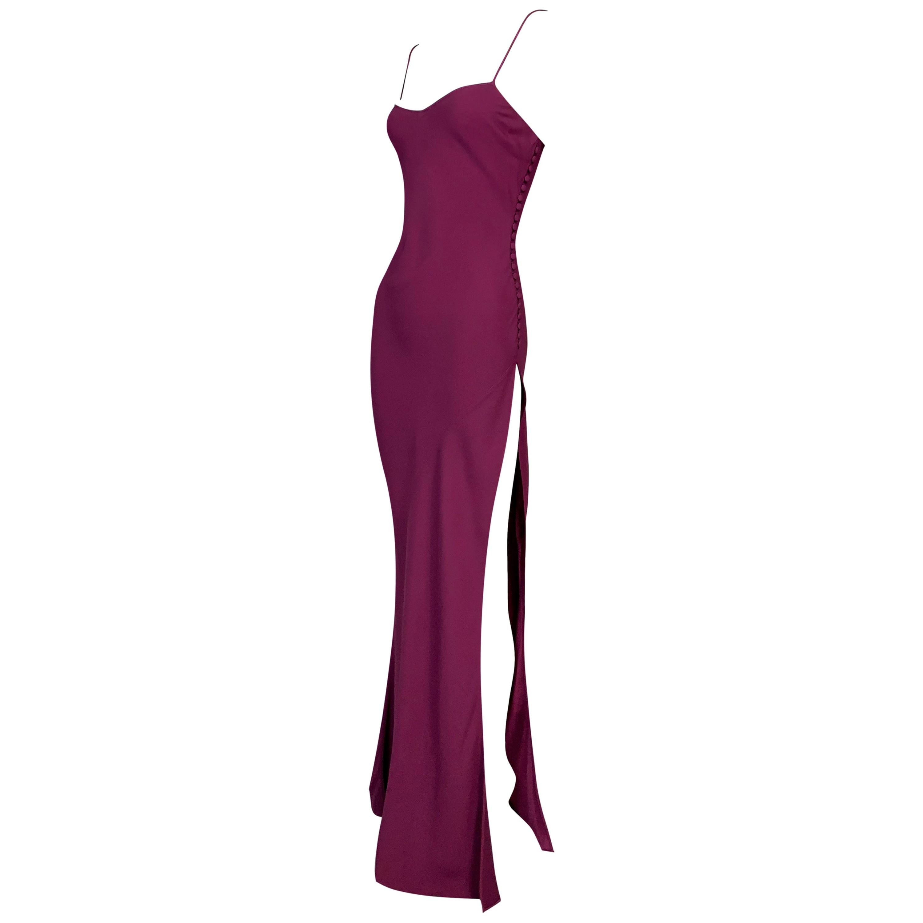 90's Deep Magenta Princess Seam Dress by Raoul main image 0