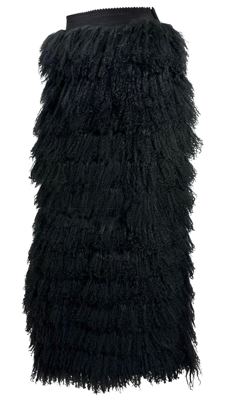 Dolce & Gabbana Black Lamb Fox Fur Mini Hot Pants main image 1