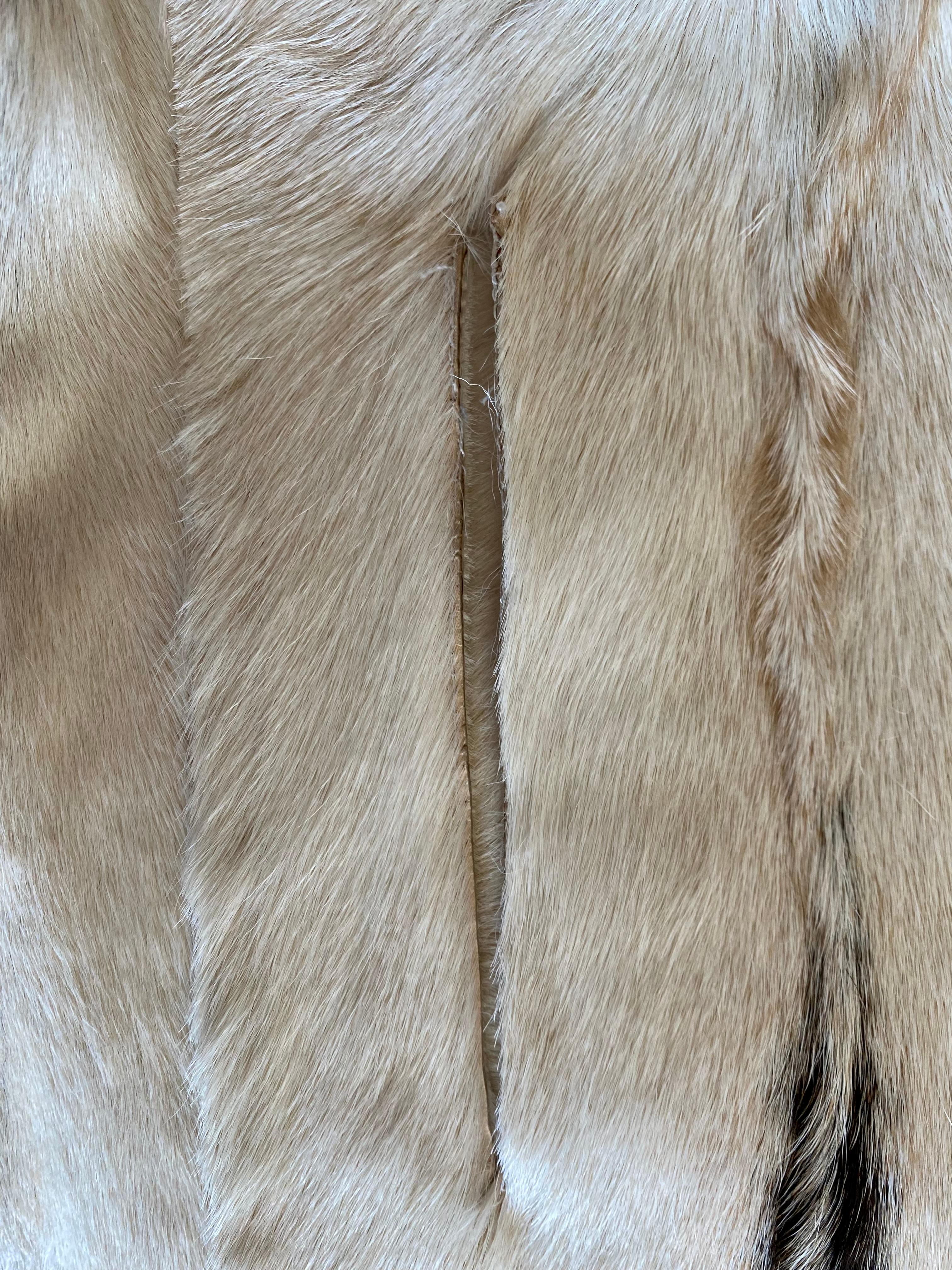 F/W 1999 Gucci by Tom Ford Calf Hair Reversible Rabbit Fur Vest  For Sale 1