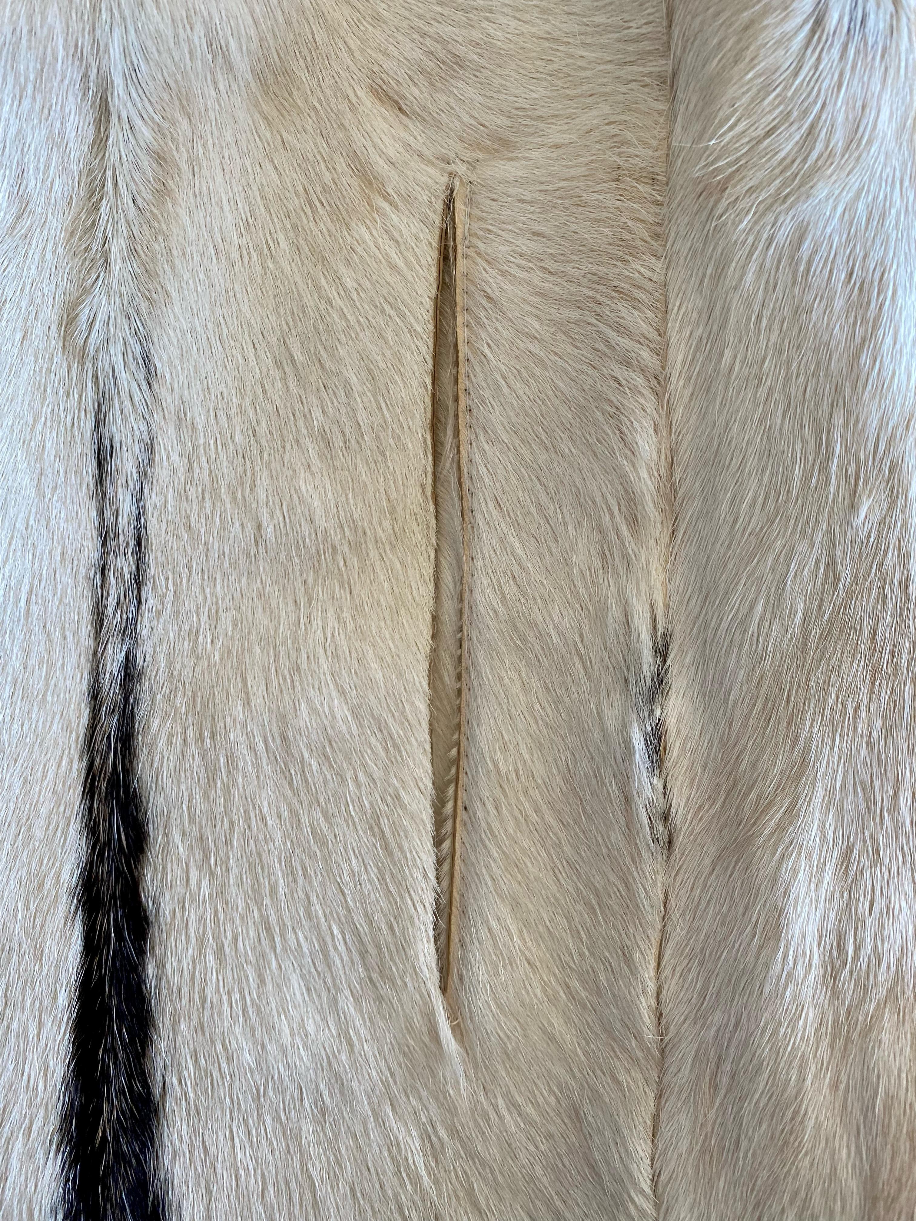 F/W 1999 Gucci by Tom Ford Calf Hair Reversible Rabbit Fur Vest  For Sale 2