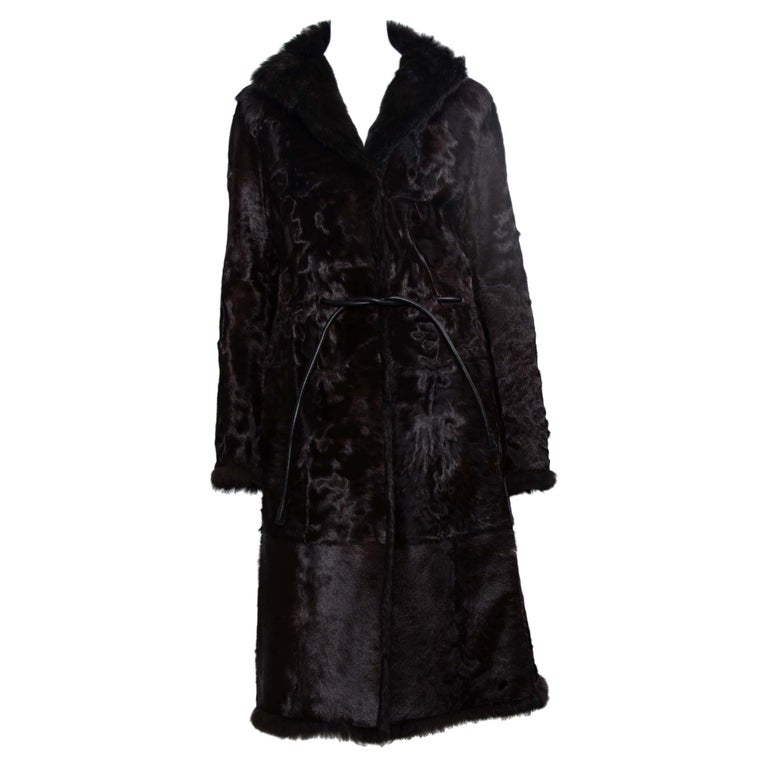 F/W 1999 Gucci by Tom Ford Reversible Brown Persian Lamb and