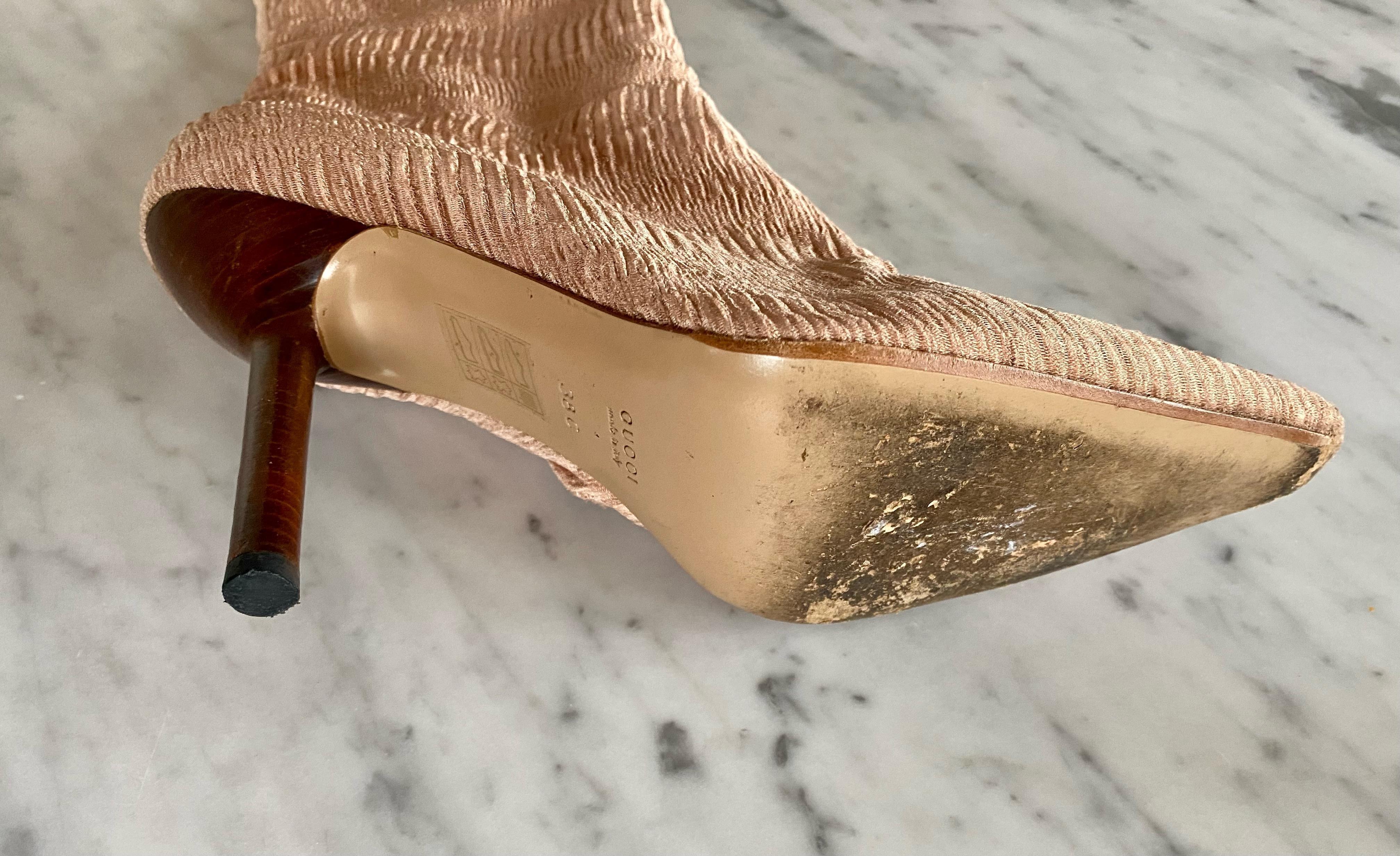 Women's F/W 1999 Gucci by Tom Ford Ruched Silk 4.5