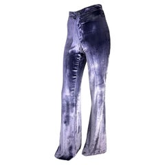 NWT F/W 1999 Gucci by Tom Ford Runway Lavender Velvet Flare Pants