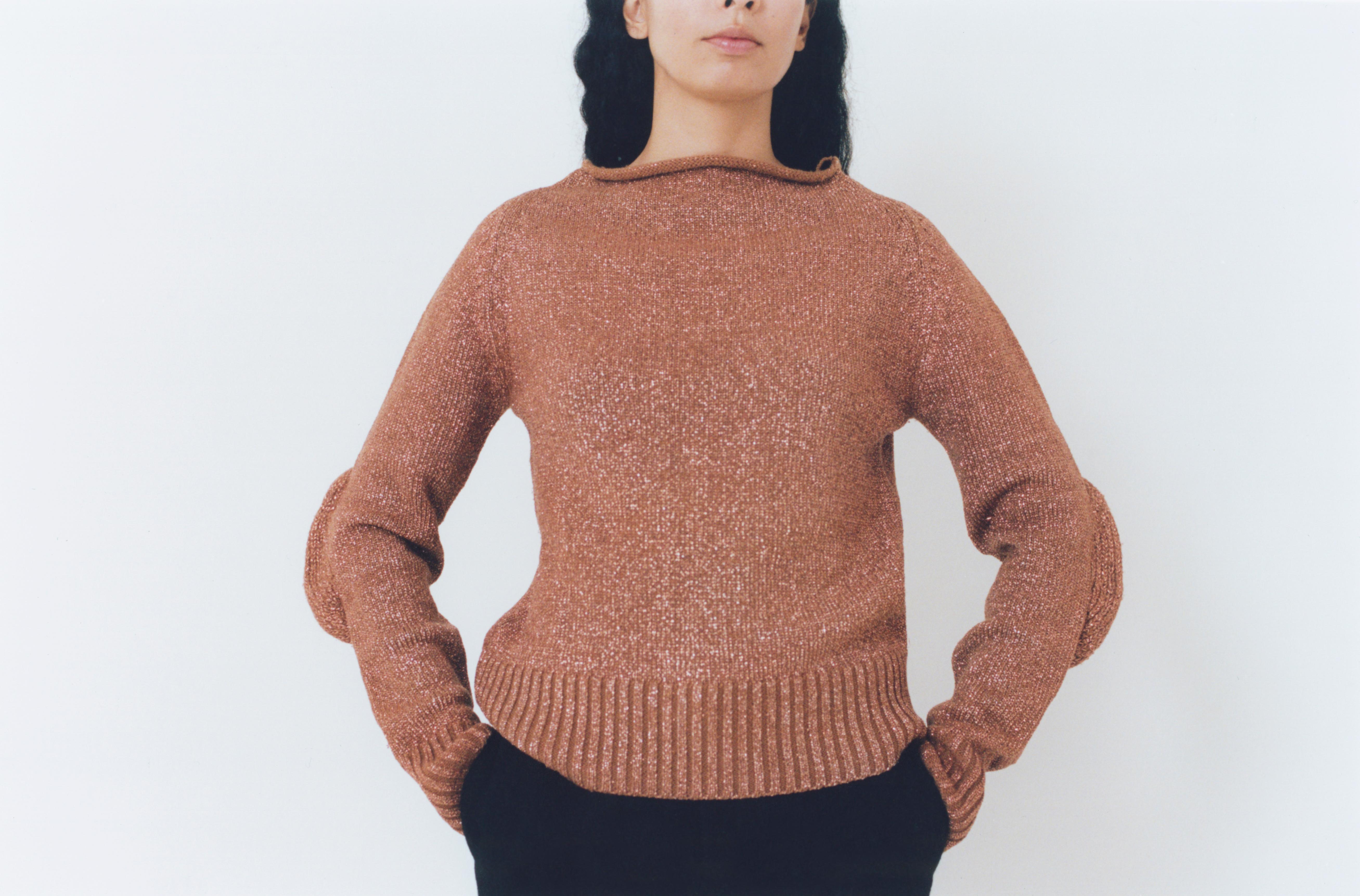 Brown F/W 1999 Maison Martin Margiela  ‘Stretched’ Elbow Knit For Sale