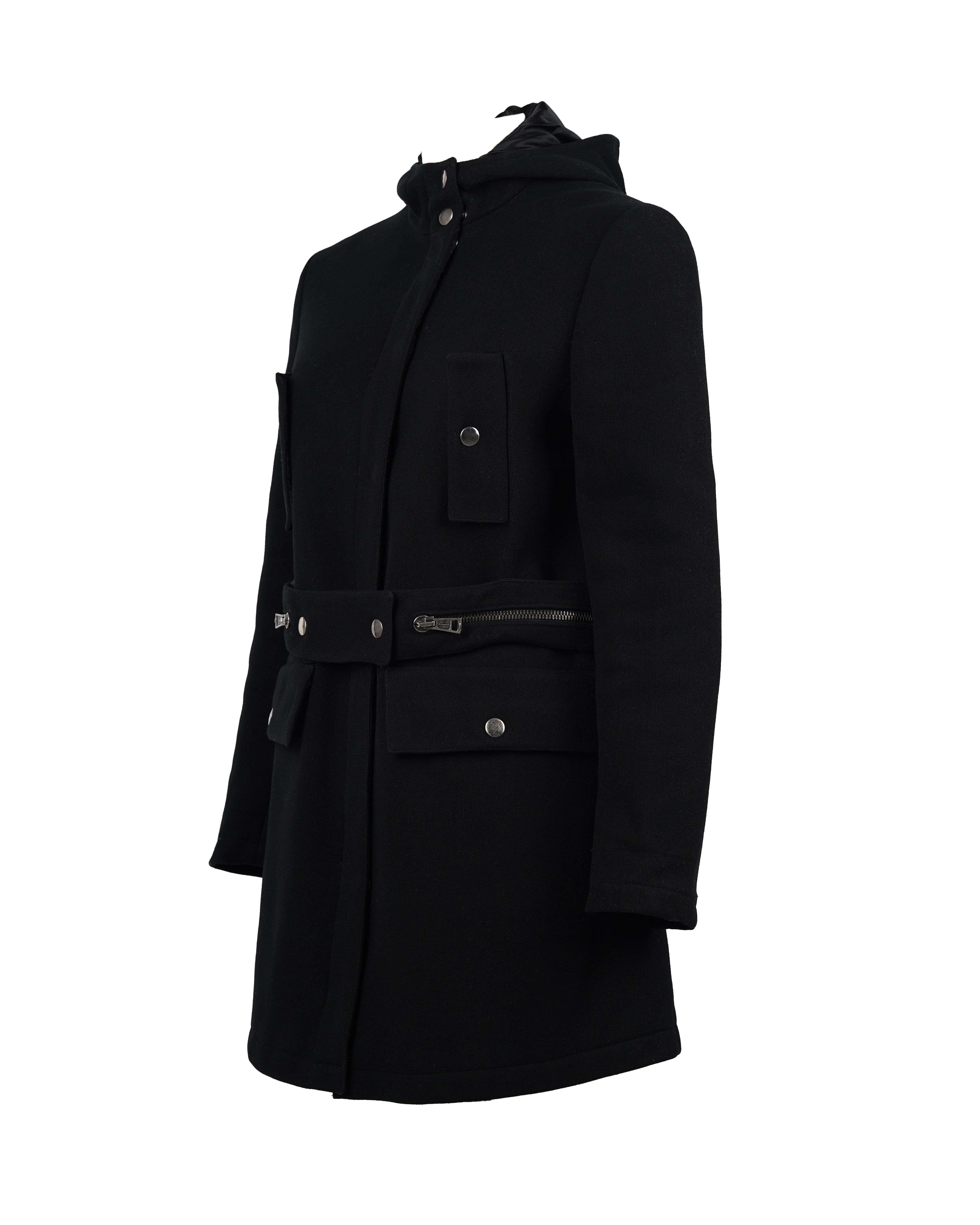 Nero A/I 1999 Miu Miu - Passerella e Campaigner - Cappotto nero in vendita