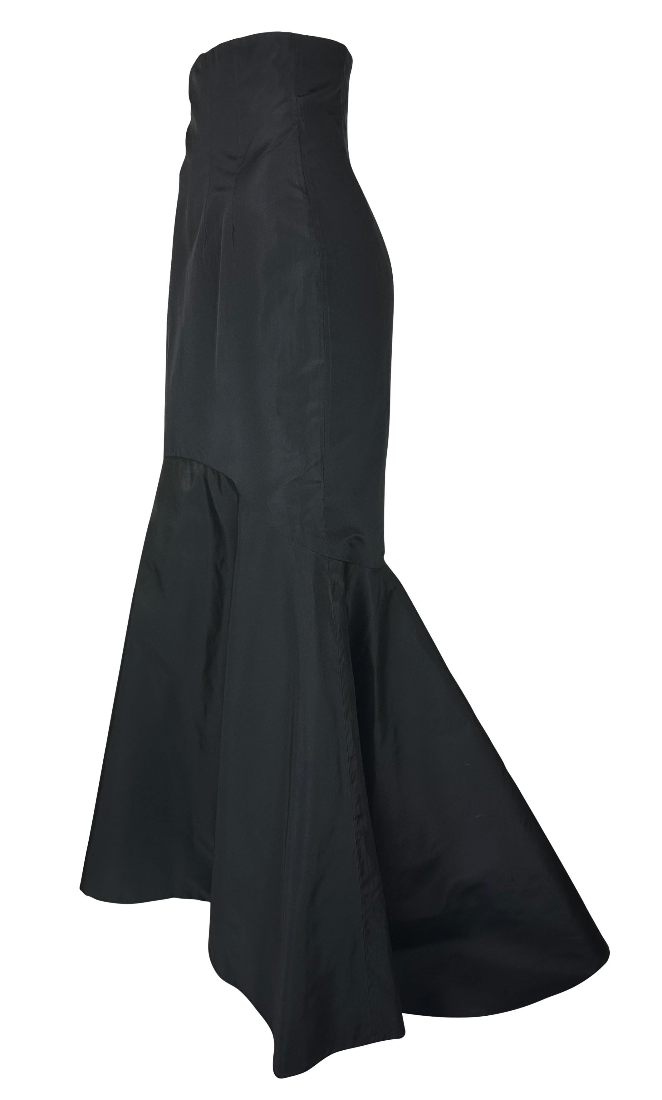 F/W 2000 Balmain Haute Couture by Oscar de la Renta Corset Flare Silk Skirt 1