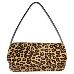 F/W 2000 Dolce & Gabbana Kleine Umhängetasche aus Ponyhaar mit Leopardenmuster