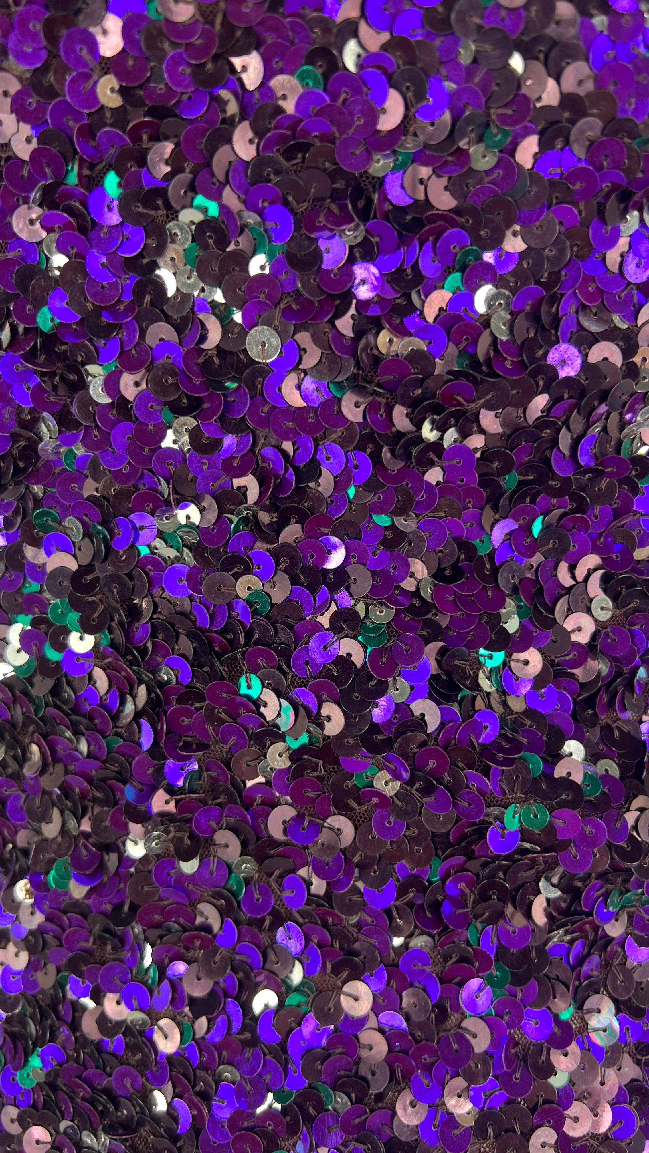 F/W 2000 Dolce & Gabbana Violet Sequin Bodycon Bustier Bra Tube Top en vente 4