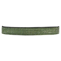 H/W 2000 Dolce & Gabbana Gürtel mit Strass und grünem Strass