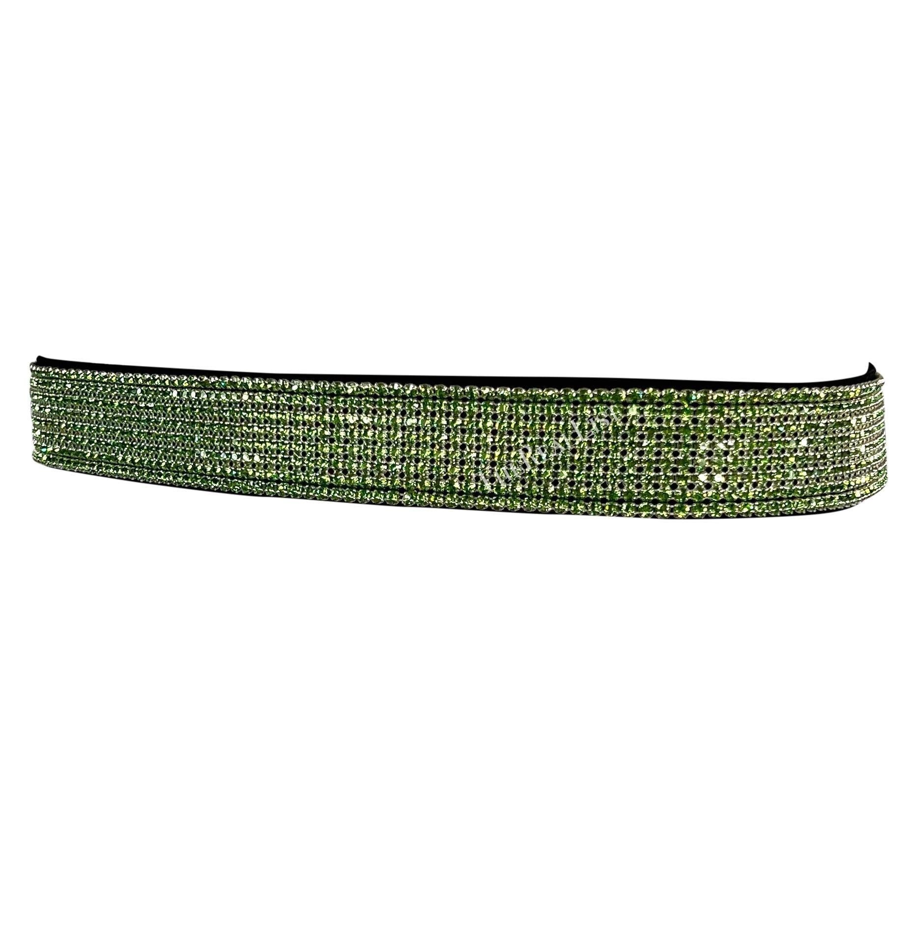 Nero A/I 2000 Dolce & Gabbana Cintura con strass Greene & Greene in vendita