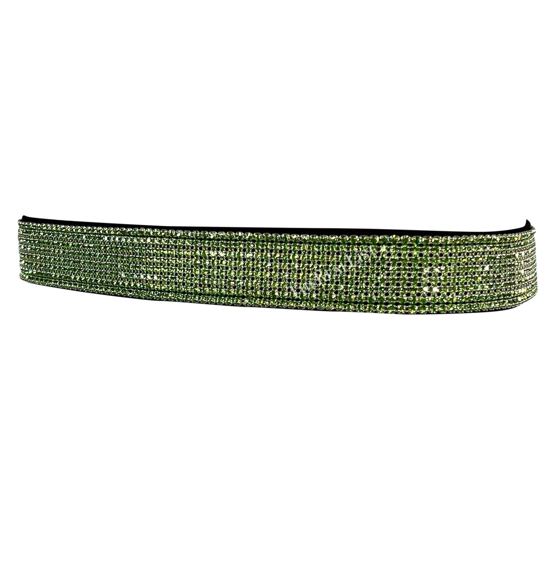 green glitter belt