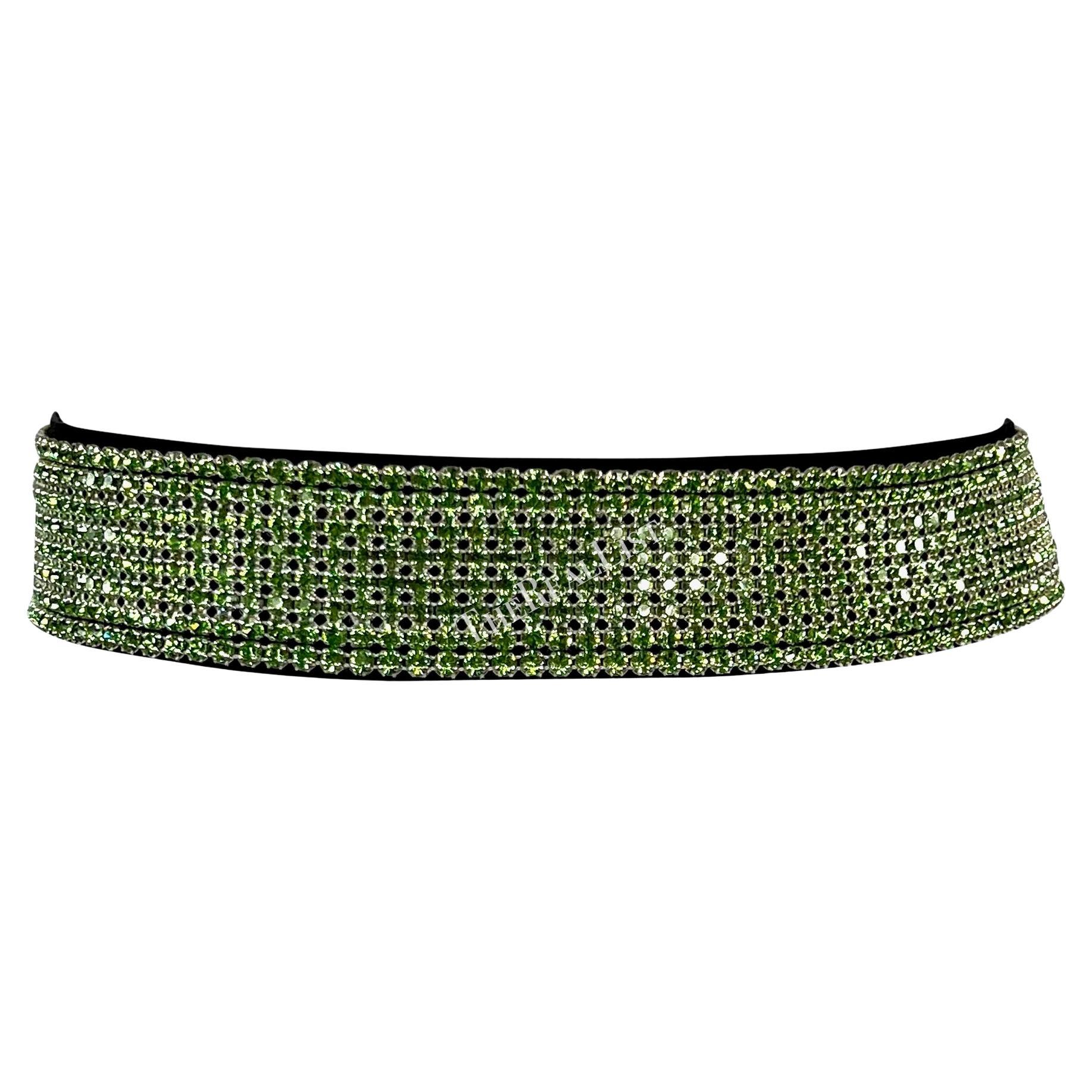 green sparkly belt