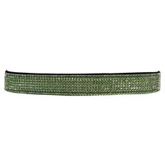 H/W 2000 Dolce & Gabbana Gürtel mit Strass und grünem Strass