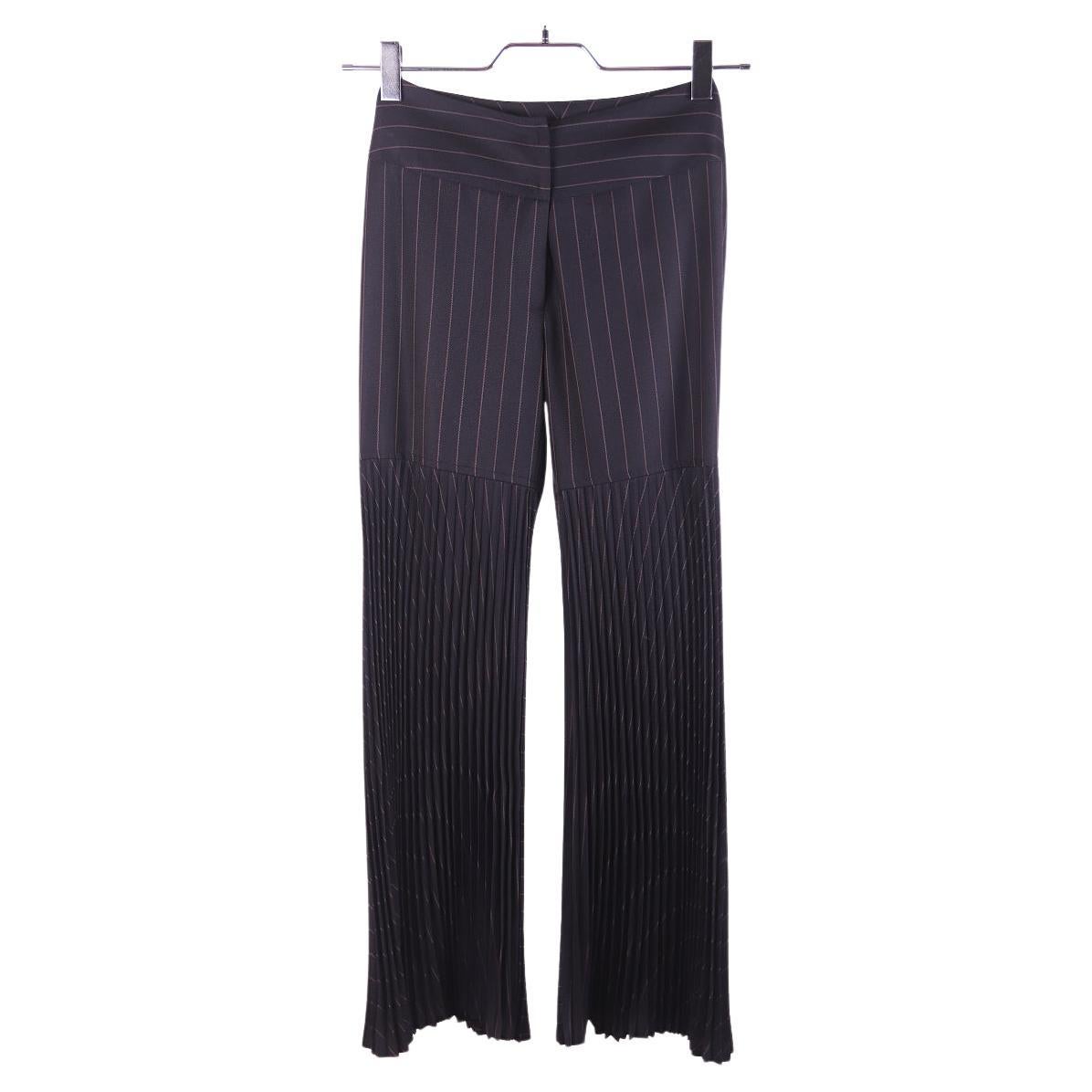 F/W 2000 Dolce & Gabbana Wool Pleated Trousers Vintage early 2000s For Sale