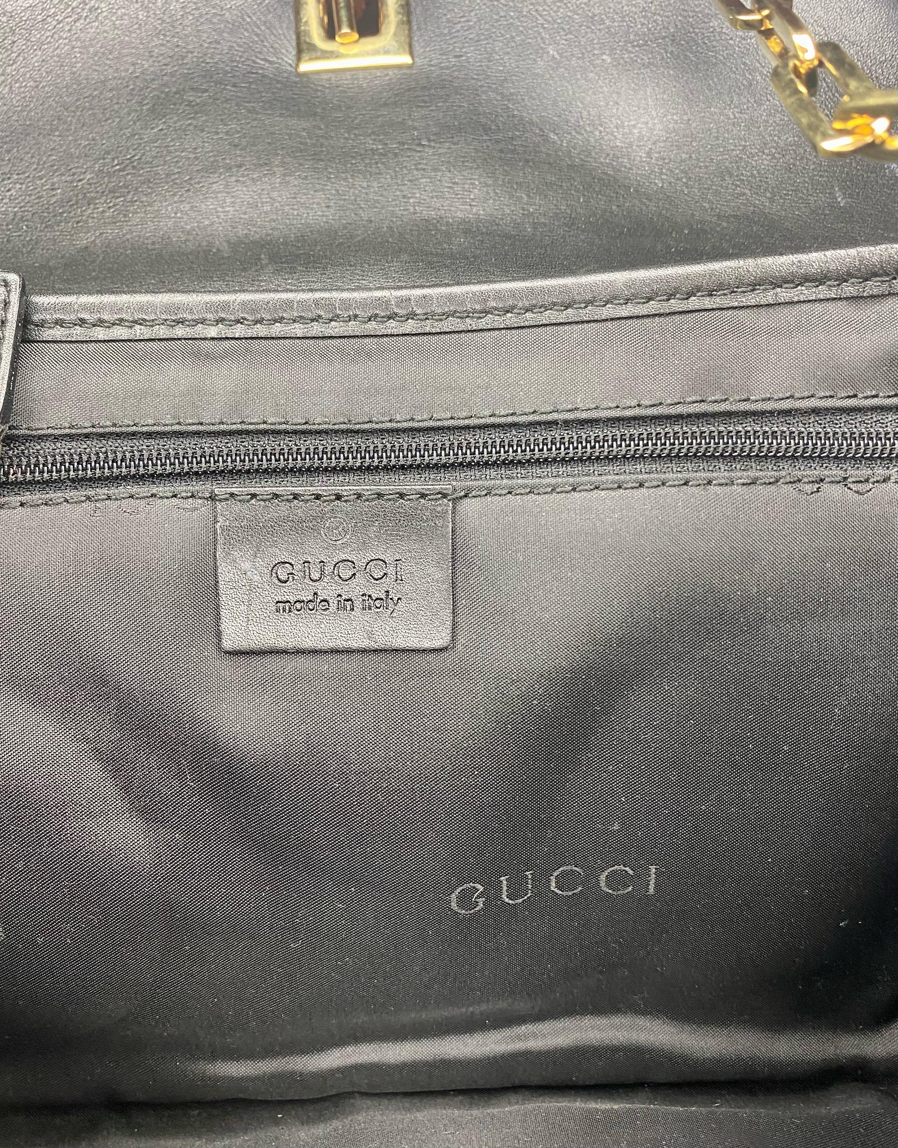 F/W 2000 Gucci by Tom Ford Black 'GG' Crossbody Dionysus Tiger Bag en vente 1