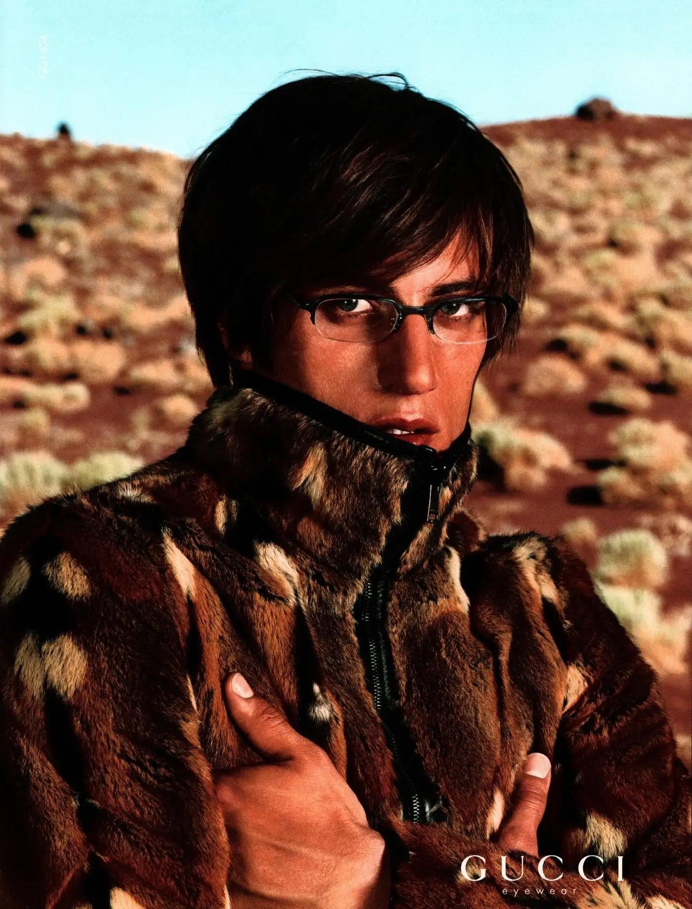 This unisex fur cardigan, designed by Tom Ford, was featured on the men's Fall/Winter 2000 runway, with a similar version appearing in the season's ad campaign shot by Mario Testino. Constructed of hamster fur, this is a fabulous addition for any