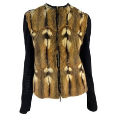 F/W 2000 Gucci by Tom Ford Infamous Hamster Fur Zip Cardigan Sweater