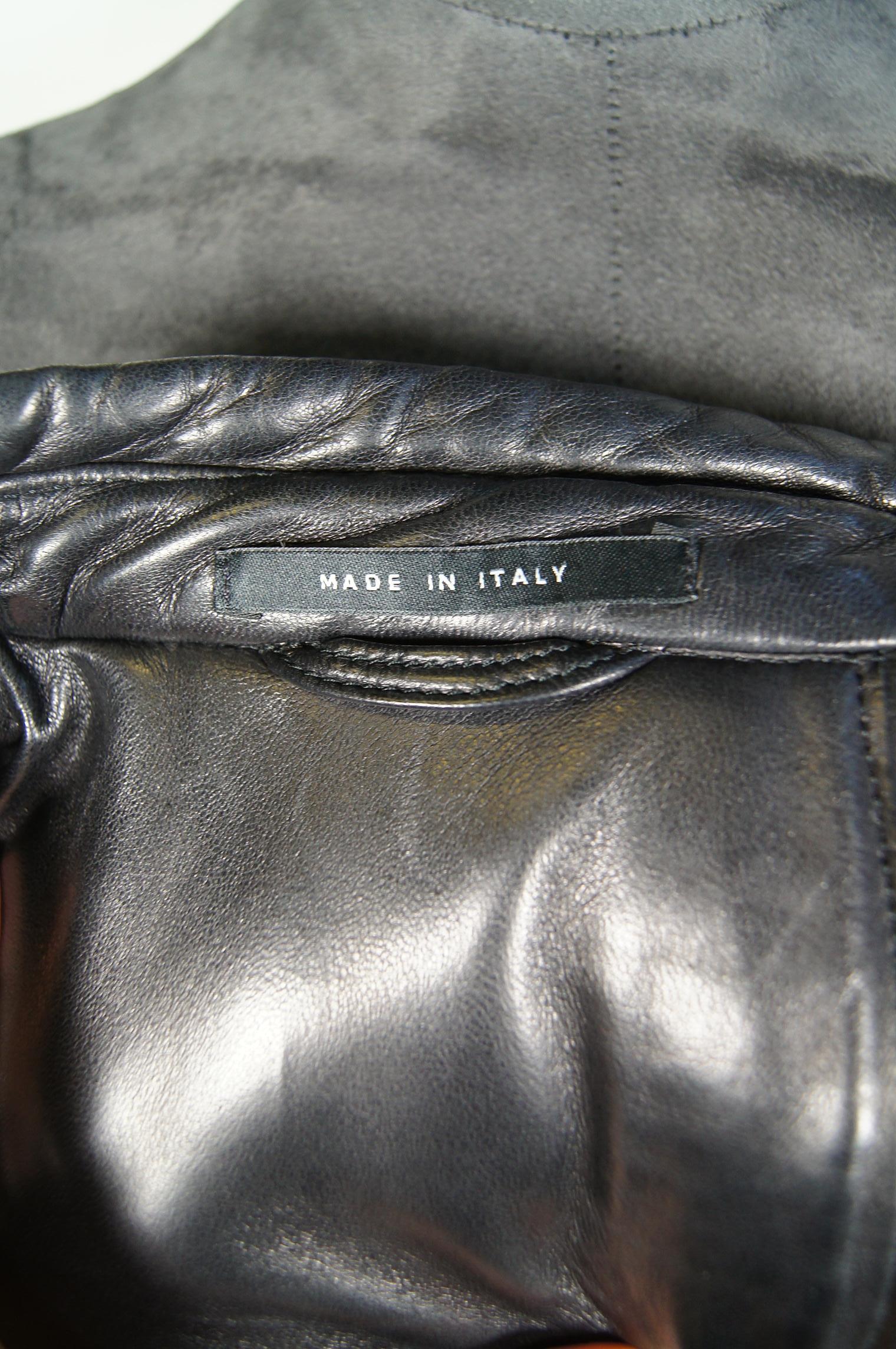 A/I 2000 Gucci by Tom Ford giacca in pelle biker a spirale 8