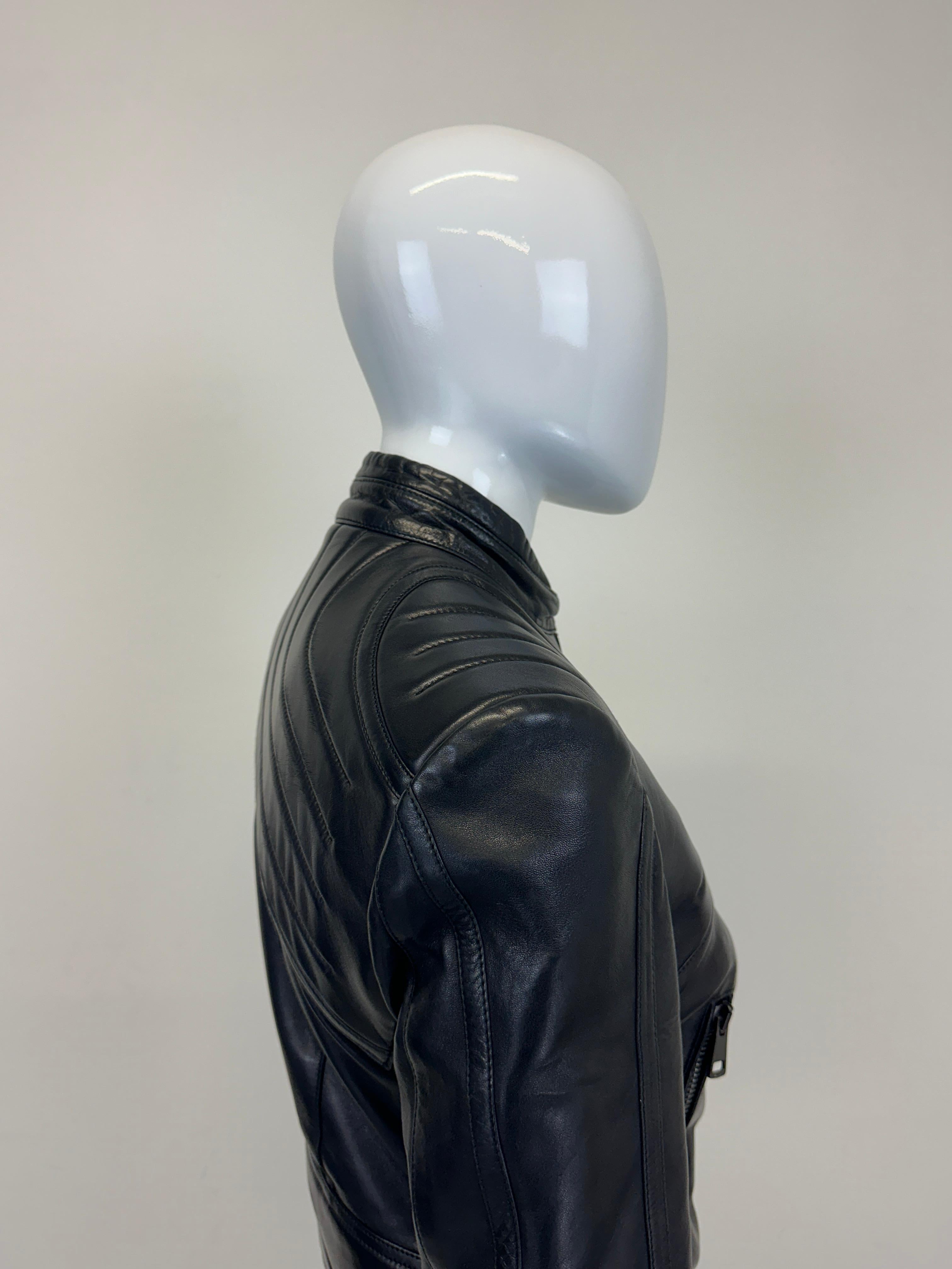 A/I 2000 Gucci by Tom Ford giacca in pelle biker a spirale 2