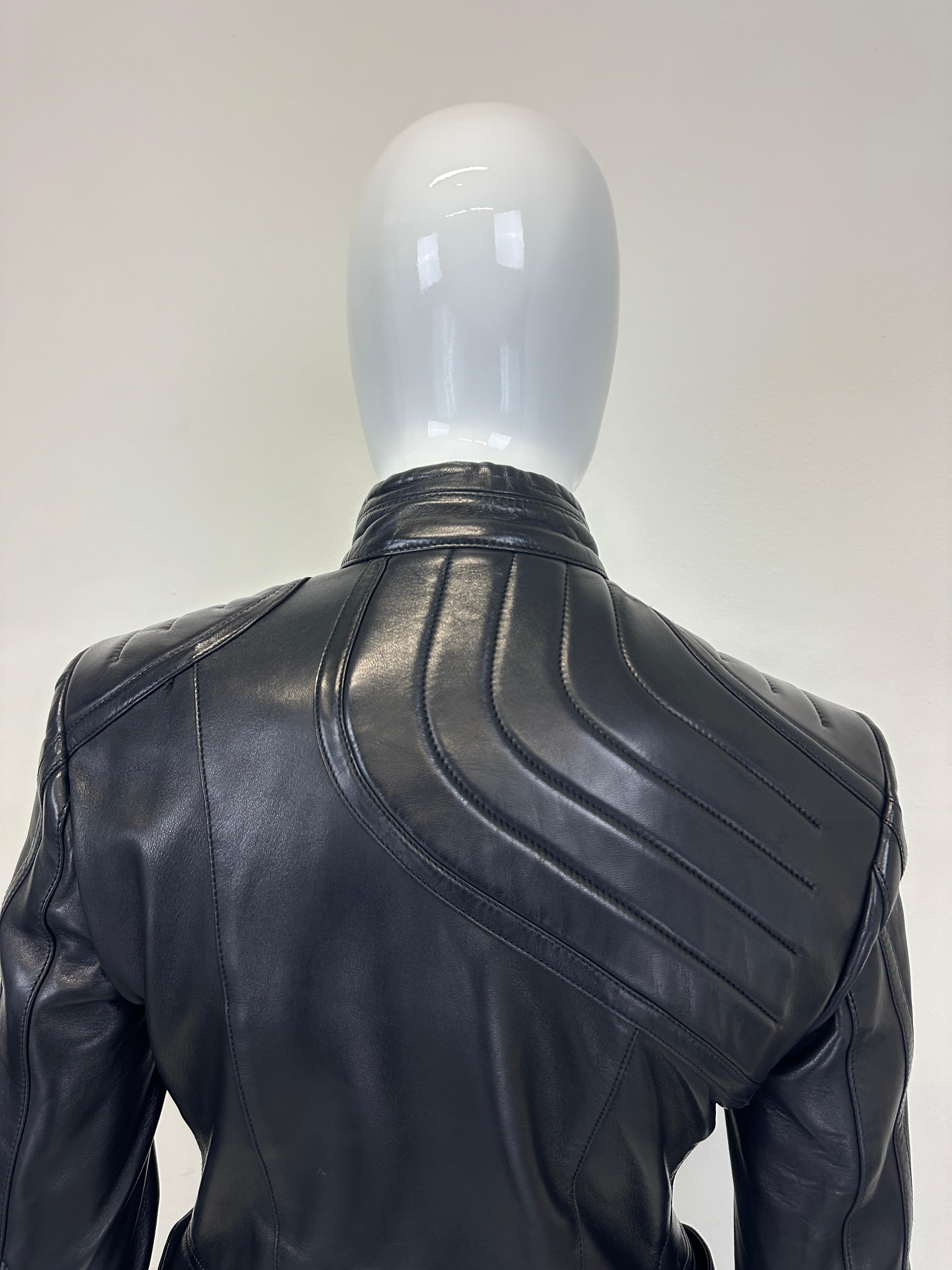 A/I 2000 Gucci by Tom Ford giacca in pelle biker a spirale 3