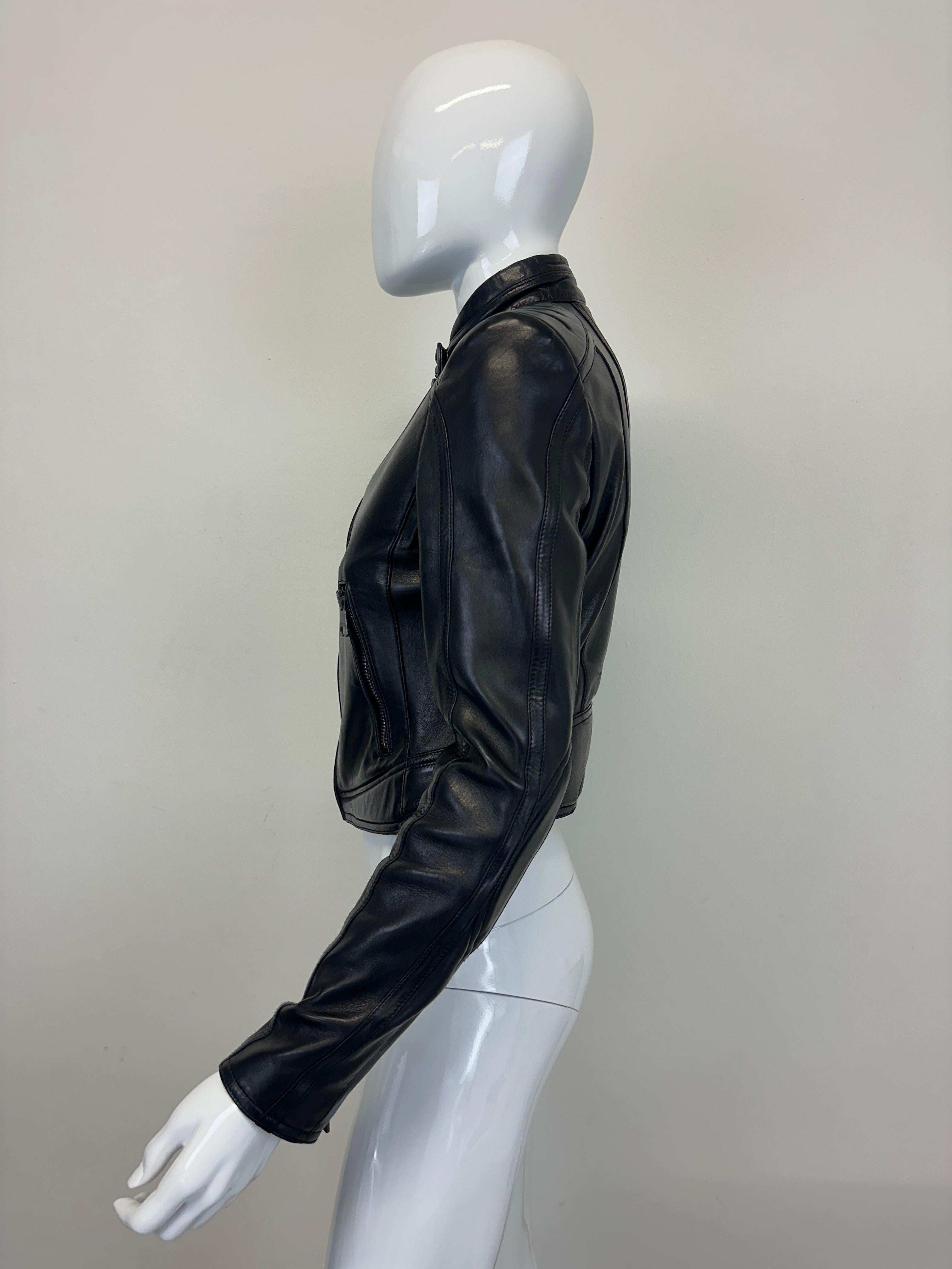 A/I 2000 Gucci by Tom Ford giacca in pelle biker a spirale 4