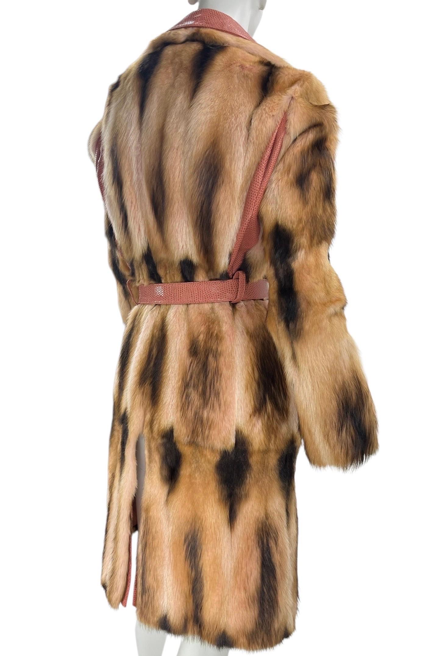 F/W 2000 Gianni Versace Couture Pelzmantel wie gesehen an Jen in 