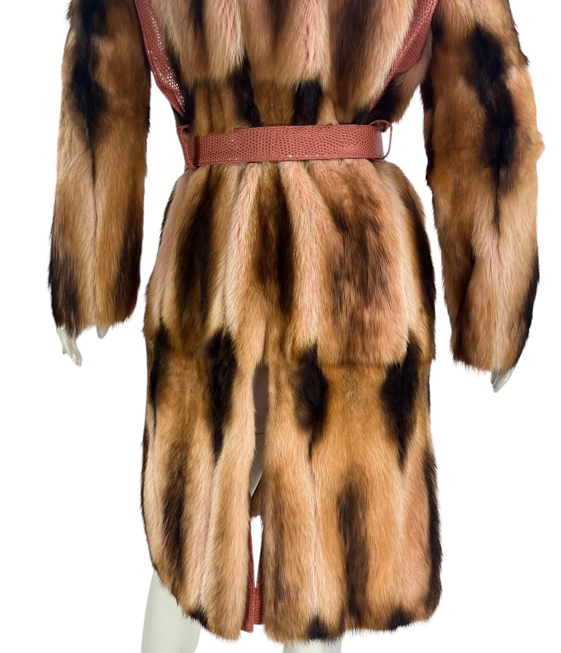 F/W 2000 Gianni Versace Couture Pelzmantel wie gesehen an Jen in 
