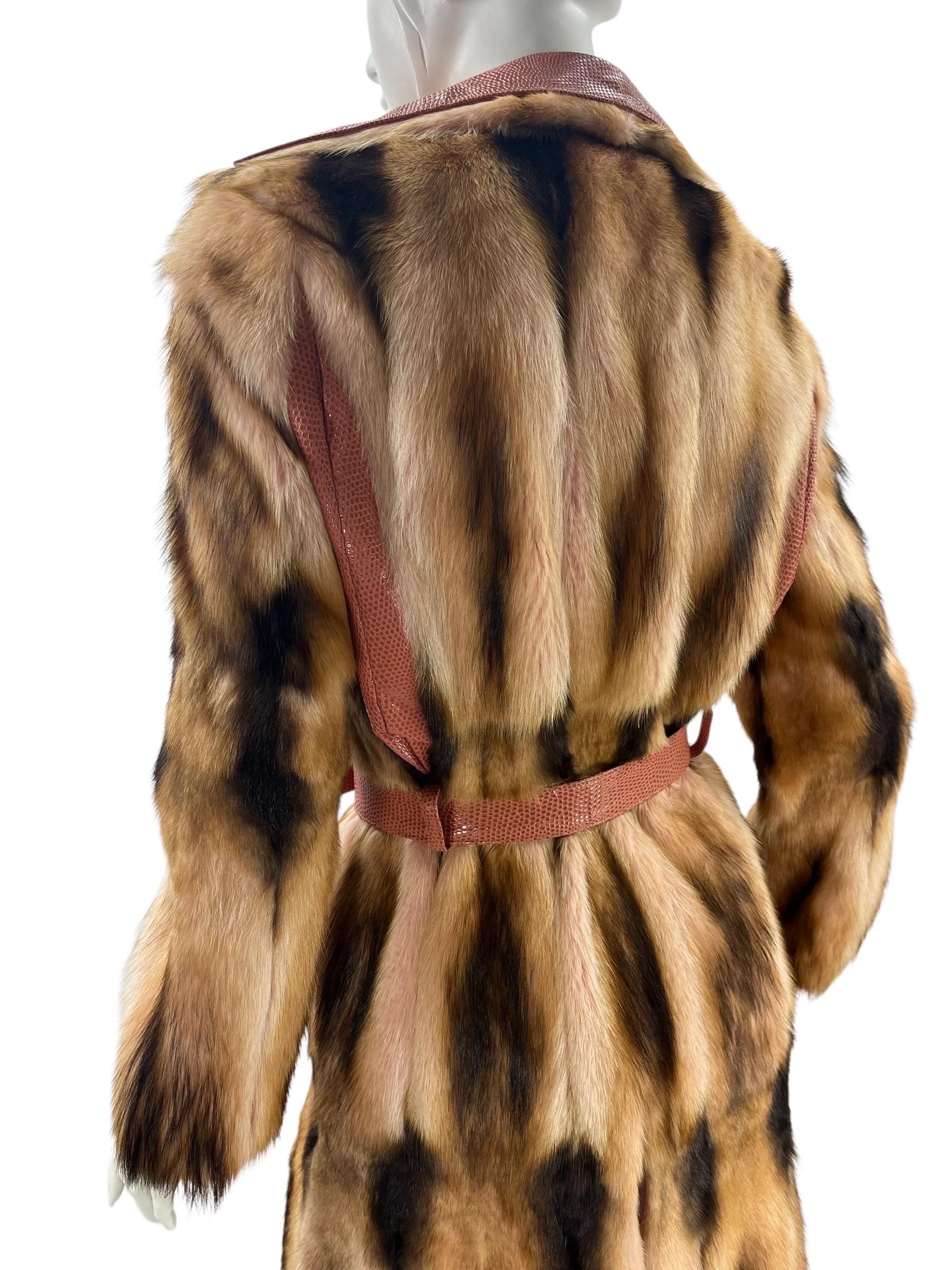 F/W 2000 Gianni Versace Couture Pelzmantel wie gesehen an Jen in 