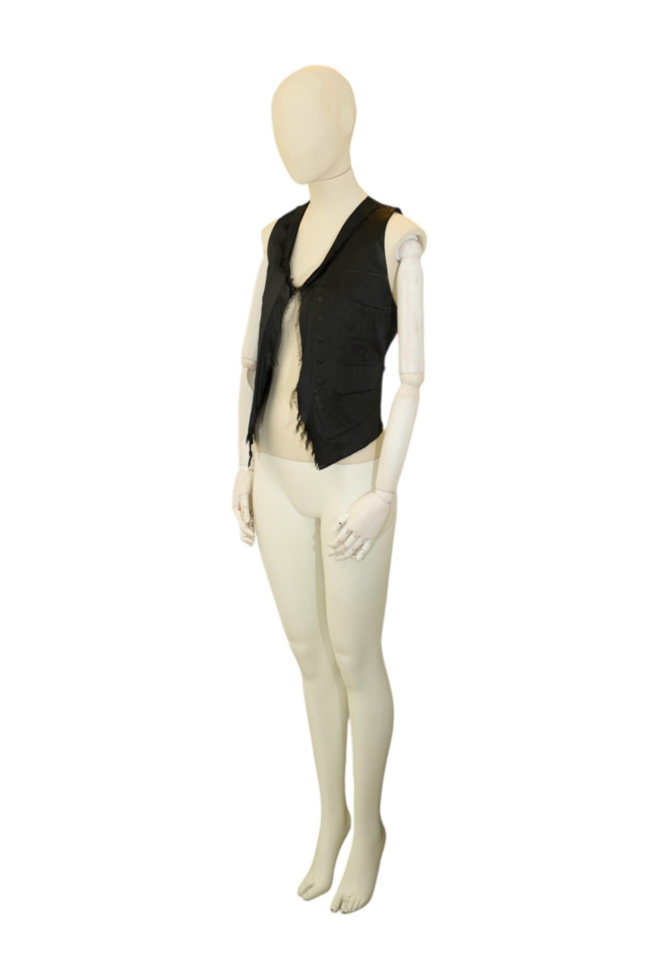 F/W 2001 Chaleco Artesanal Trompe L'oeil en venta 4