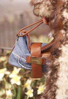 A/I 2001 Dolce & Gabbana: Borsa Patchwork in Denim Distressed Lavaggio Leggero