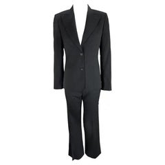 F/W 2001 Gucci by Tom Ford Combinaison pantalon Power à rayures noires